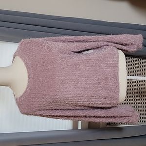 ALTAR'D STATE eyelash ribbed elastic waist band sweater Elderberry NWT XL